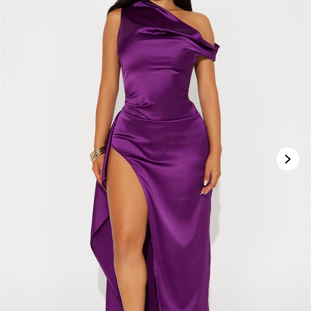 Fashion Nova Strapless Purple Dress